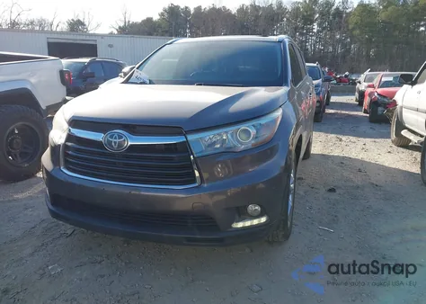 2015 Toyota Highlander Limited Platinum V6 from USA, damaged, VIN 5TDYKRFH7FS083429